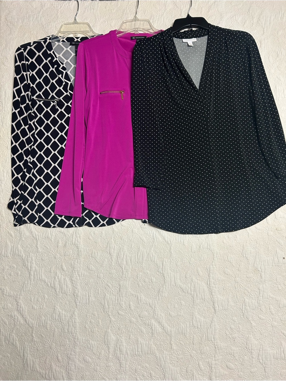 Women's size L work/office/ church blouse bundle. INC brand and charter club